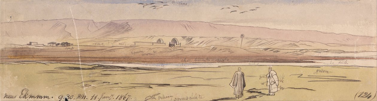 Poblíž Ekhmimu od Edward Lear