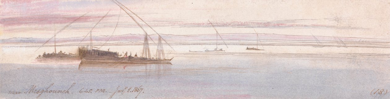 Blízko Mesghouneh od Edward Lear