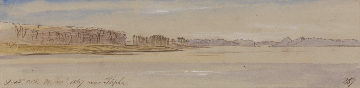 Blízko Tapha, 9-45 hod., 31. ledna 1867 (287) od Edward Lear