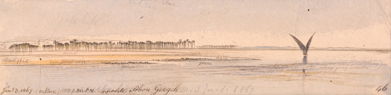 Naproti Abu Girgeh od Edward Lear