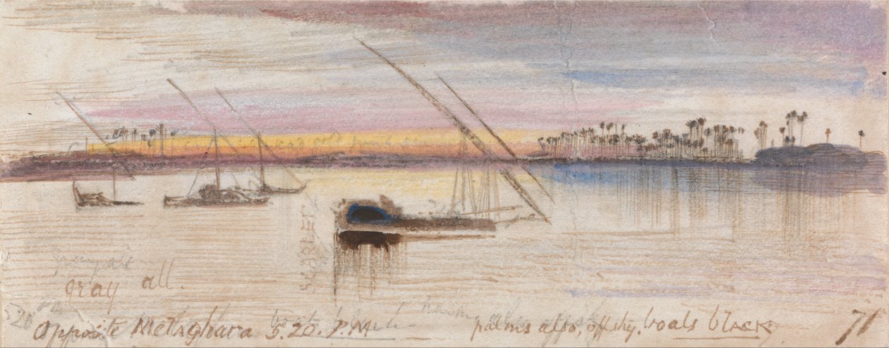 Naproti Melaghara, 17-20 hodin od Edward Lear