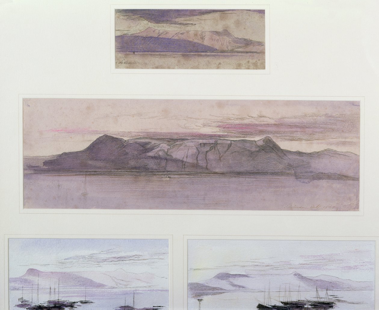 S. Salvador, Korfu, 1862 (pero, inkoust a mytí) od Edward Lear