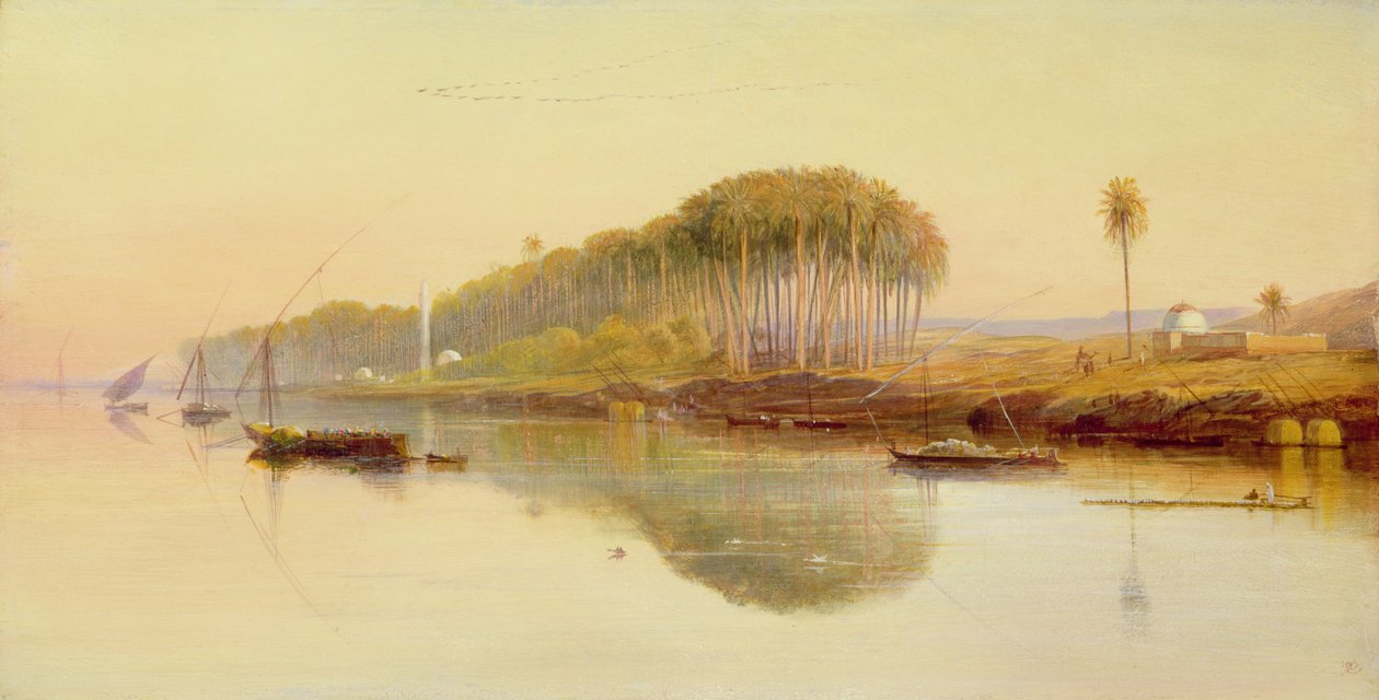Sheik Abedah na Nilu, 1869 od Edward Lear