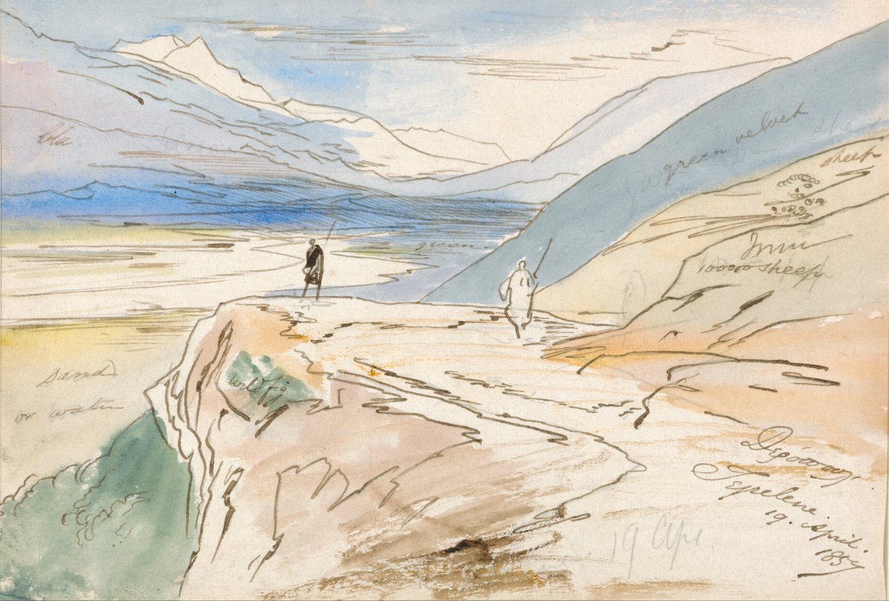 Tepelene, 19. dubna 1857 od Edward Lear