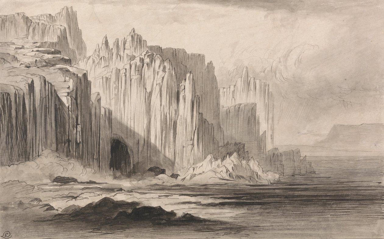 Capo Sant Angelo, Amalfi od Edward Lear