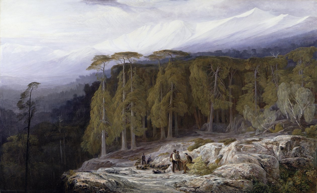 Les Valdoniello, Korsika, 1869 od Edward Lear