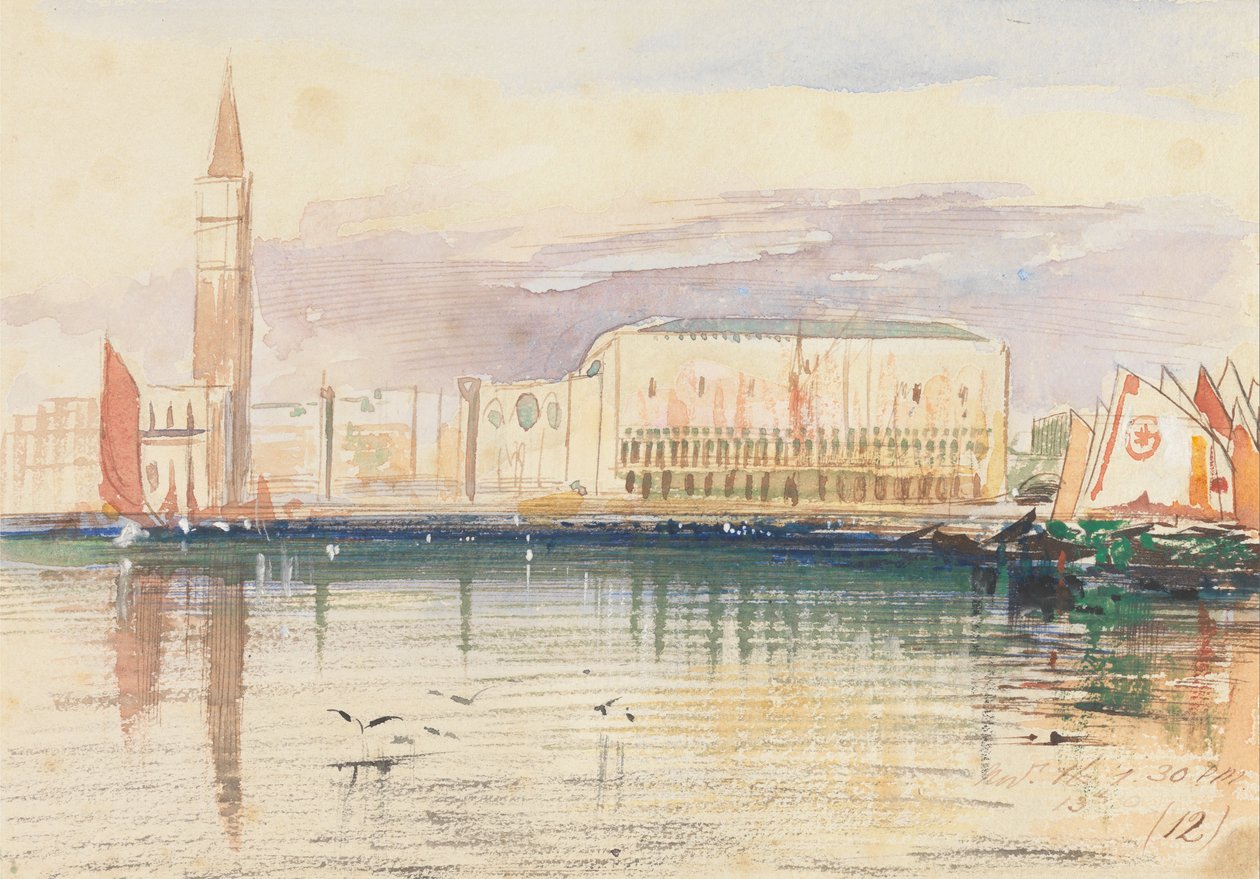 Benátky, Dóžecí palác od Edward Lear
