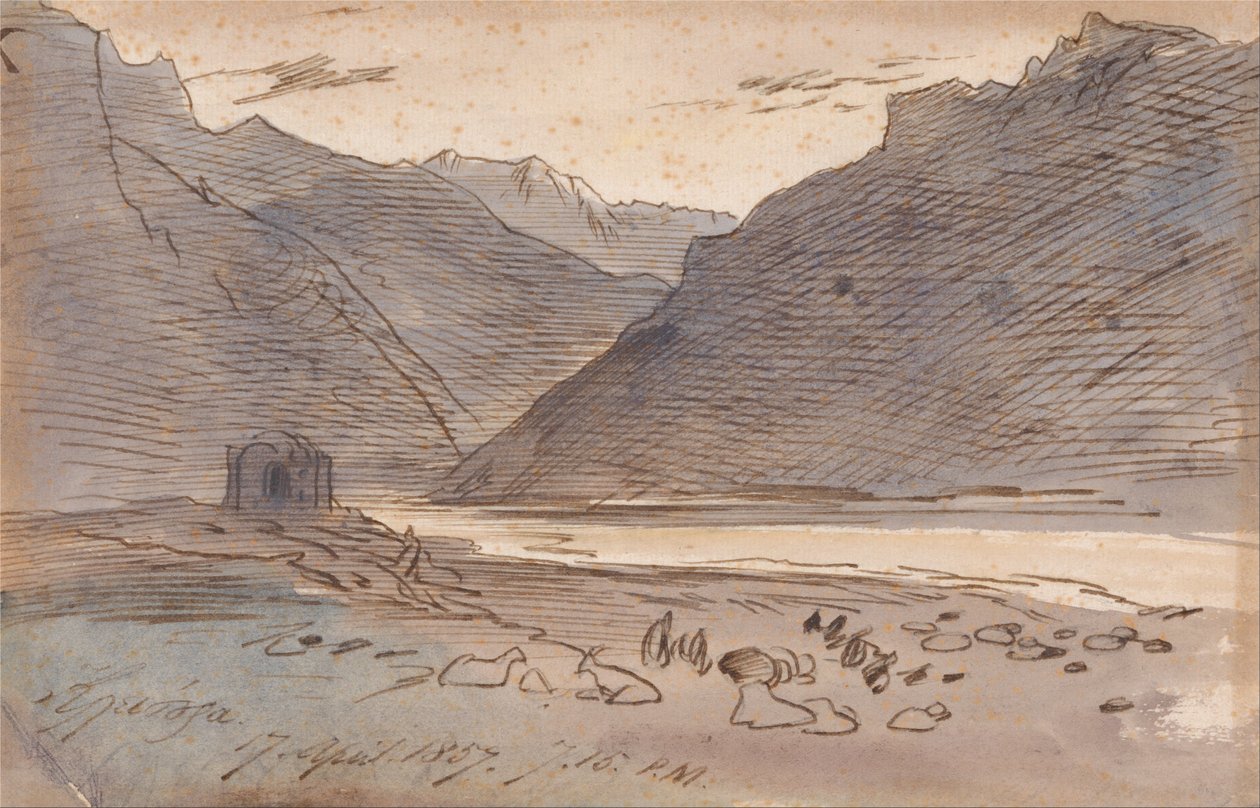 Vjose, 7-15 hodin 17. dubna 1857 od Edward Lear