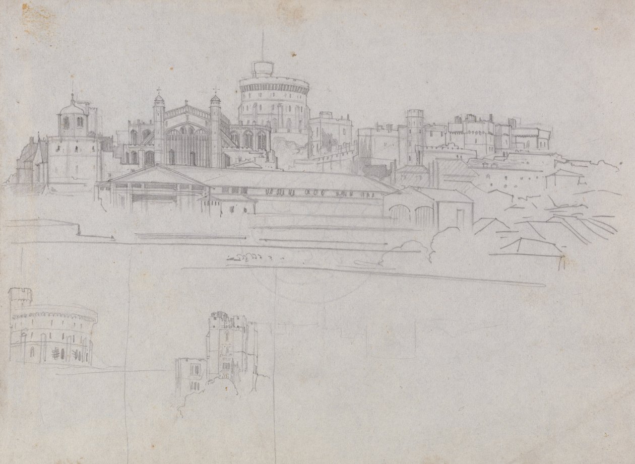 Windsorský zámek od Edward Lear
