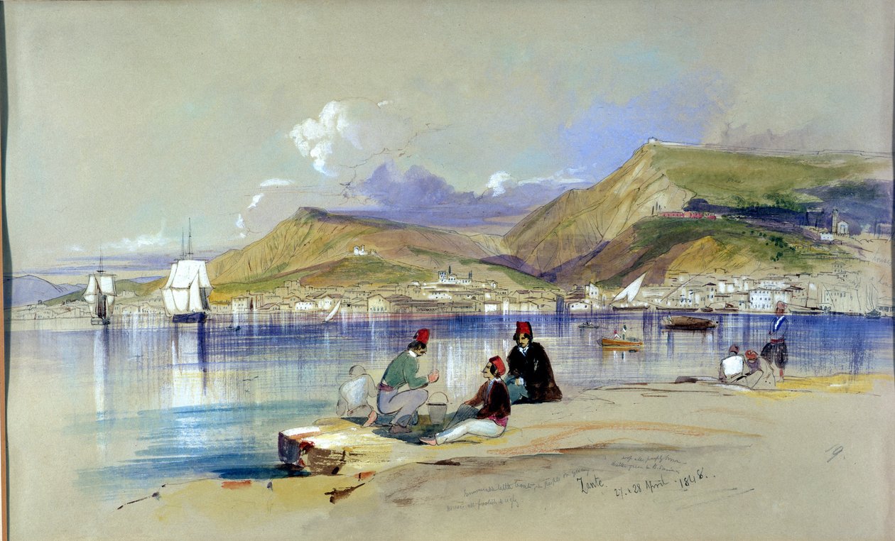 Zante, 1848 od Edward Lear