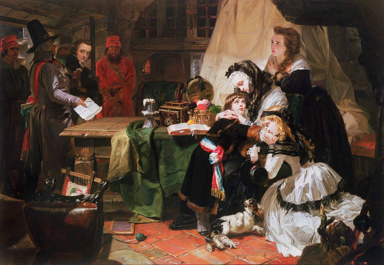 Marie Antoinetta a její děti od Edward Matthew Ward