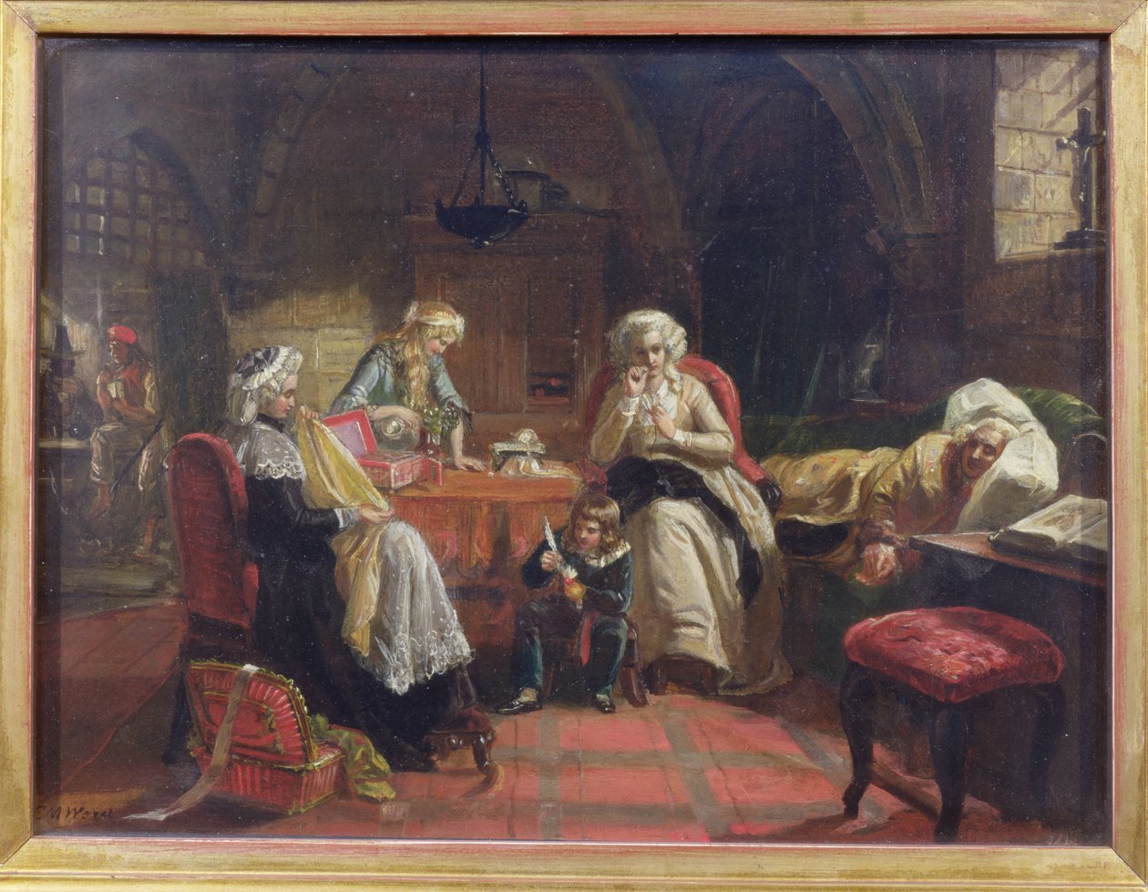 Královská rodina Francie v chrámu od Edward Matthew Ward