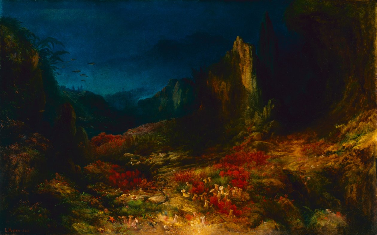 Údolí v moři od Edward Moran