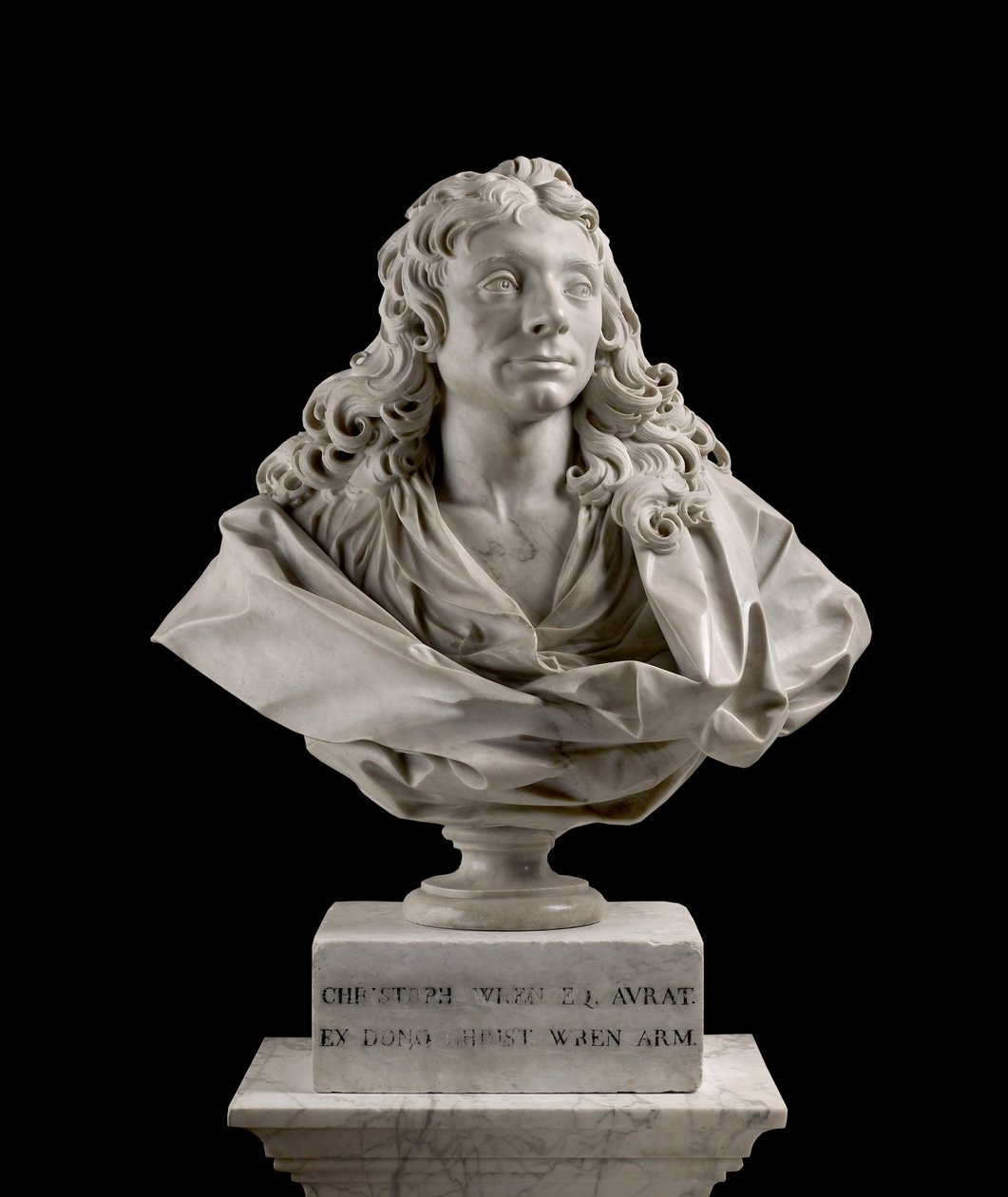 Sir Christopher Wren (1632-1723), 1673 (mramor) od Edward Pierce