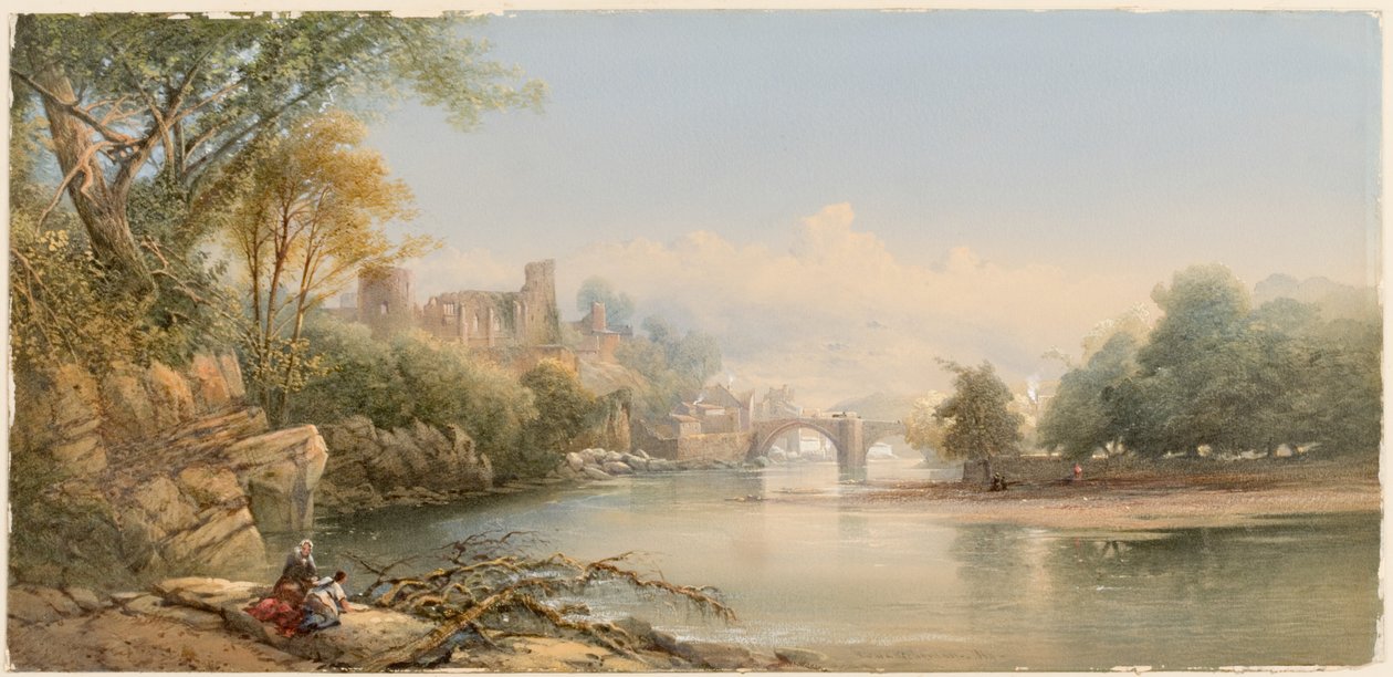 Barnard Castle (bodycolor a akvarel na papíře (na kartě)) od Edward Richardson