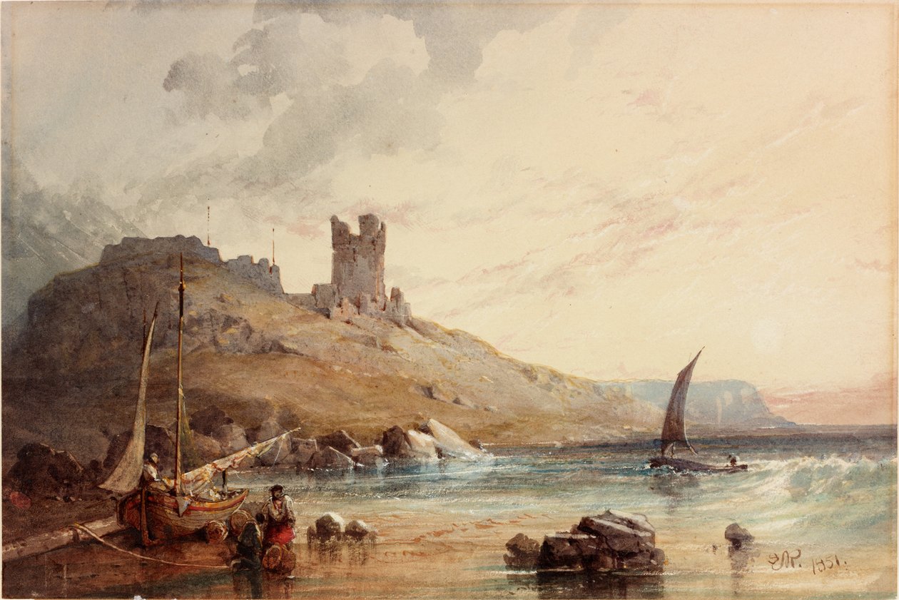 Hrad Dunstanburgh (barva těla) od Edward Richardson