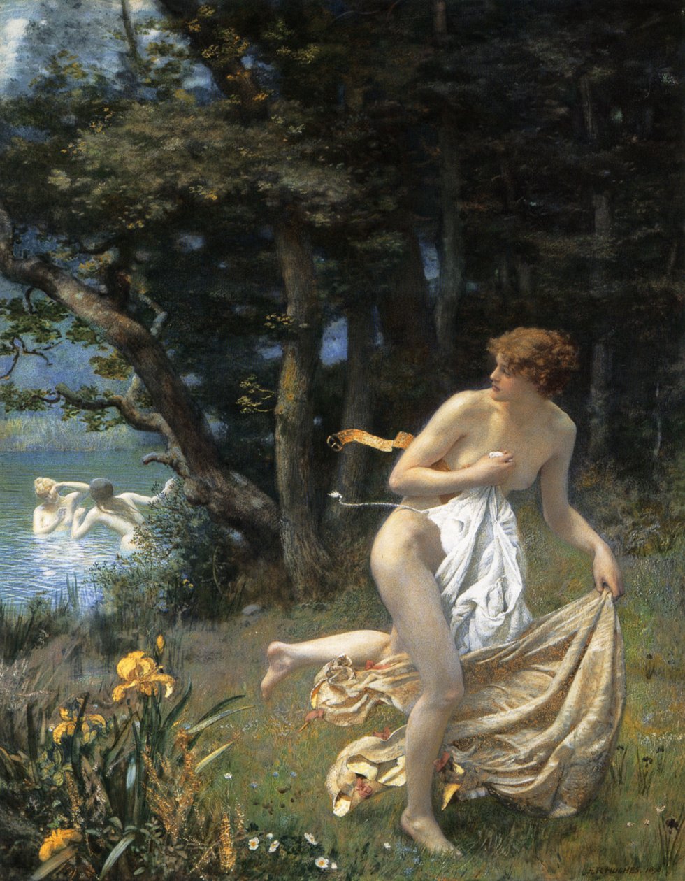 Dianas Maidens od Edward Robert Hughes