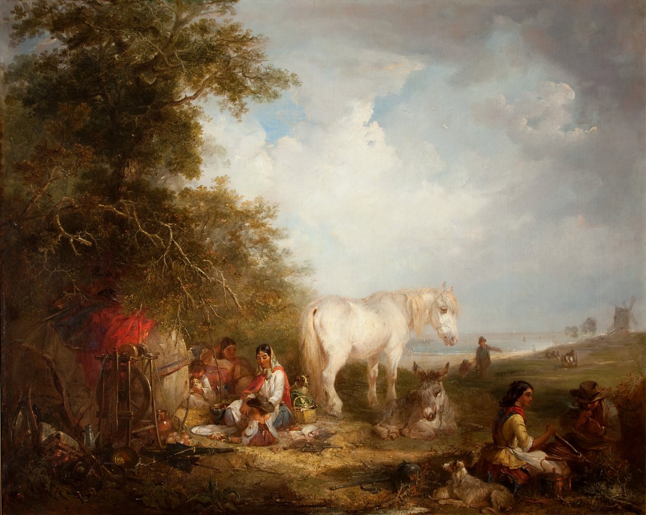 Cikánská scéna od Edward Robert Smythe