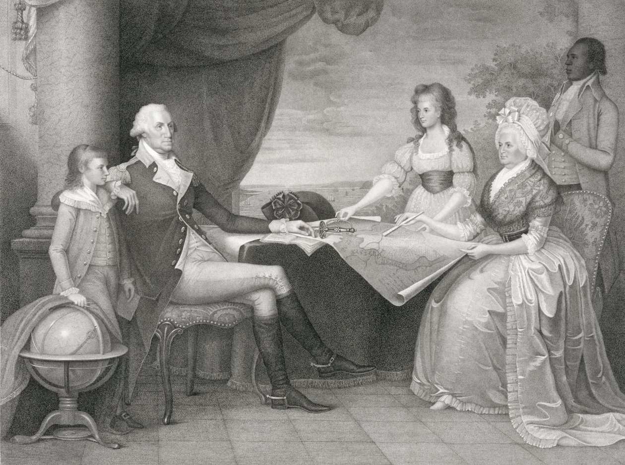 Washingtonova rodina od Edward Savage