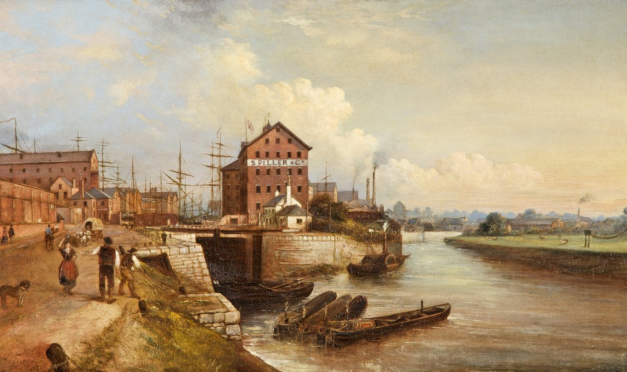 Gloucester Quay and Docks, 1890 od Edward Smith