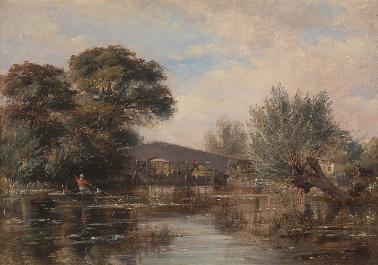 Godstow Bridge poblíž Oxfordu od Edward William Cooke