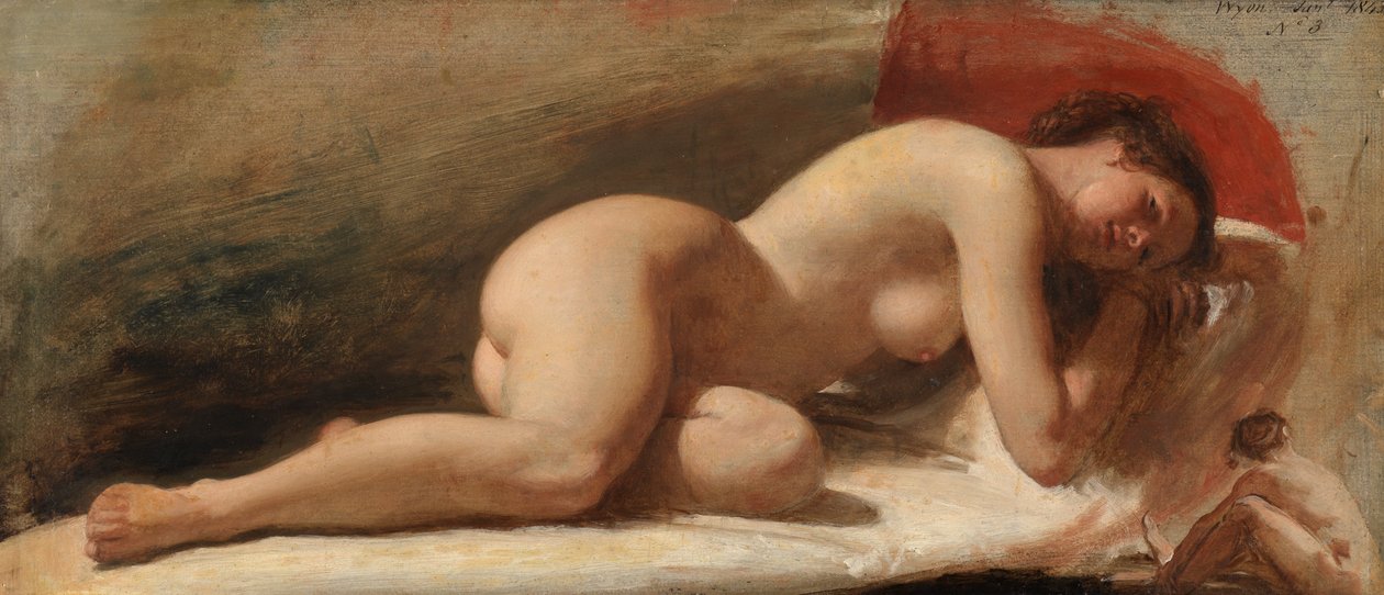 Studie ležícího ženského aktu, 1843 od Edward William Wyon