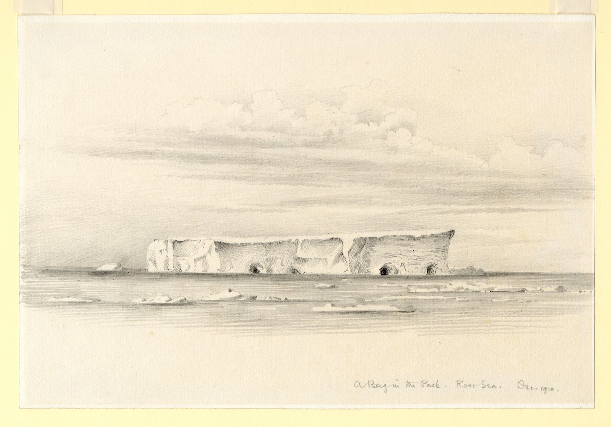 Berg ve smečce, Ross Sea, 1910 od Edward Adrian Wilson