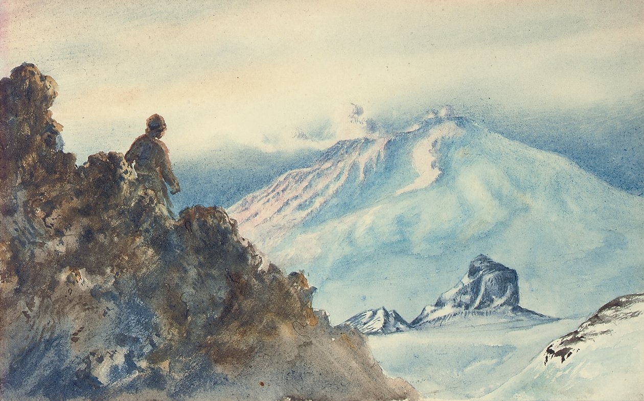 Mount Erebus a Castle Rock od Edward Adrian Wilson