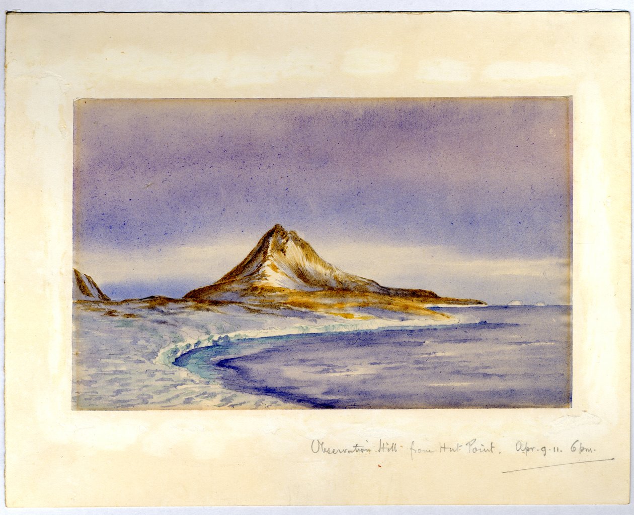 Observation Hill z Hut Point, 1911 (wc na papíře) od Edward Adrian Wilson