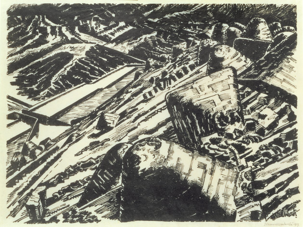 Naběračka Struska, Starý kopec od Edward Alexander Wadsworth