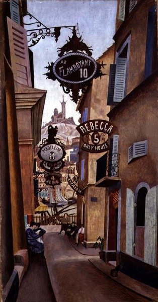 Rue de la Reynarde, Marseille od Edward Alexander Wadsworth