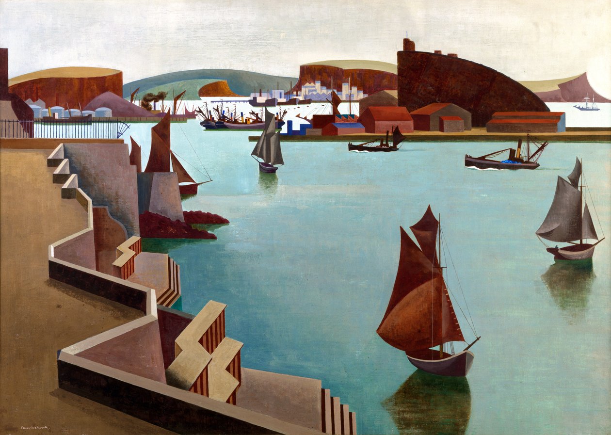 Cattewater, Plymouth Sound od Edward Alexander Wadsworth
