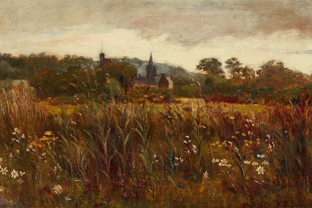 A Glimpse of Kirkcudbright (olej na plátně) od Edward Atkinson Hornel