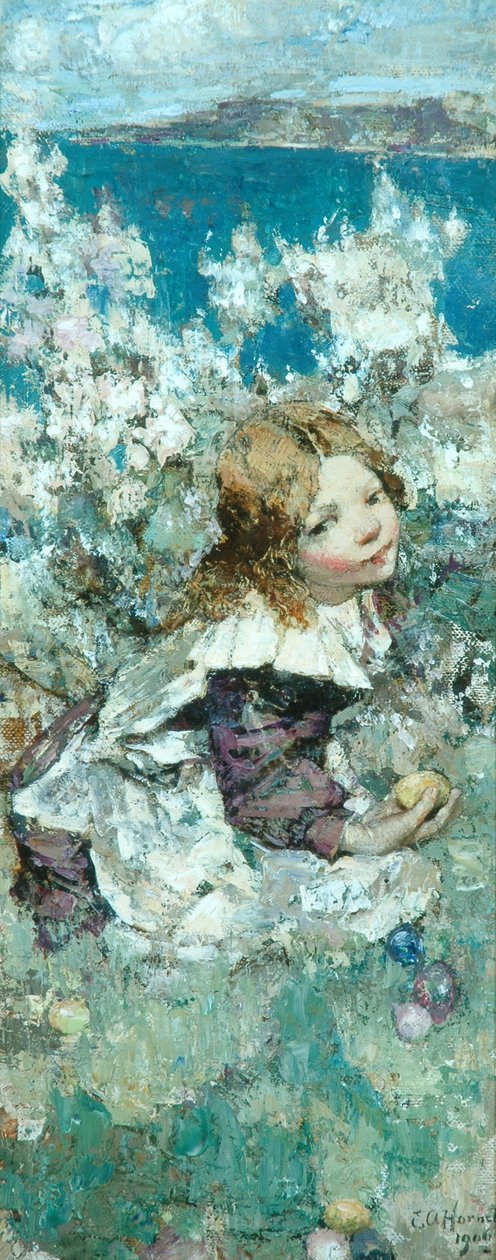 Dítě na jaře od Edward Atkinson Hornel