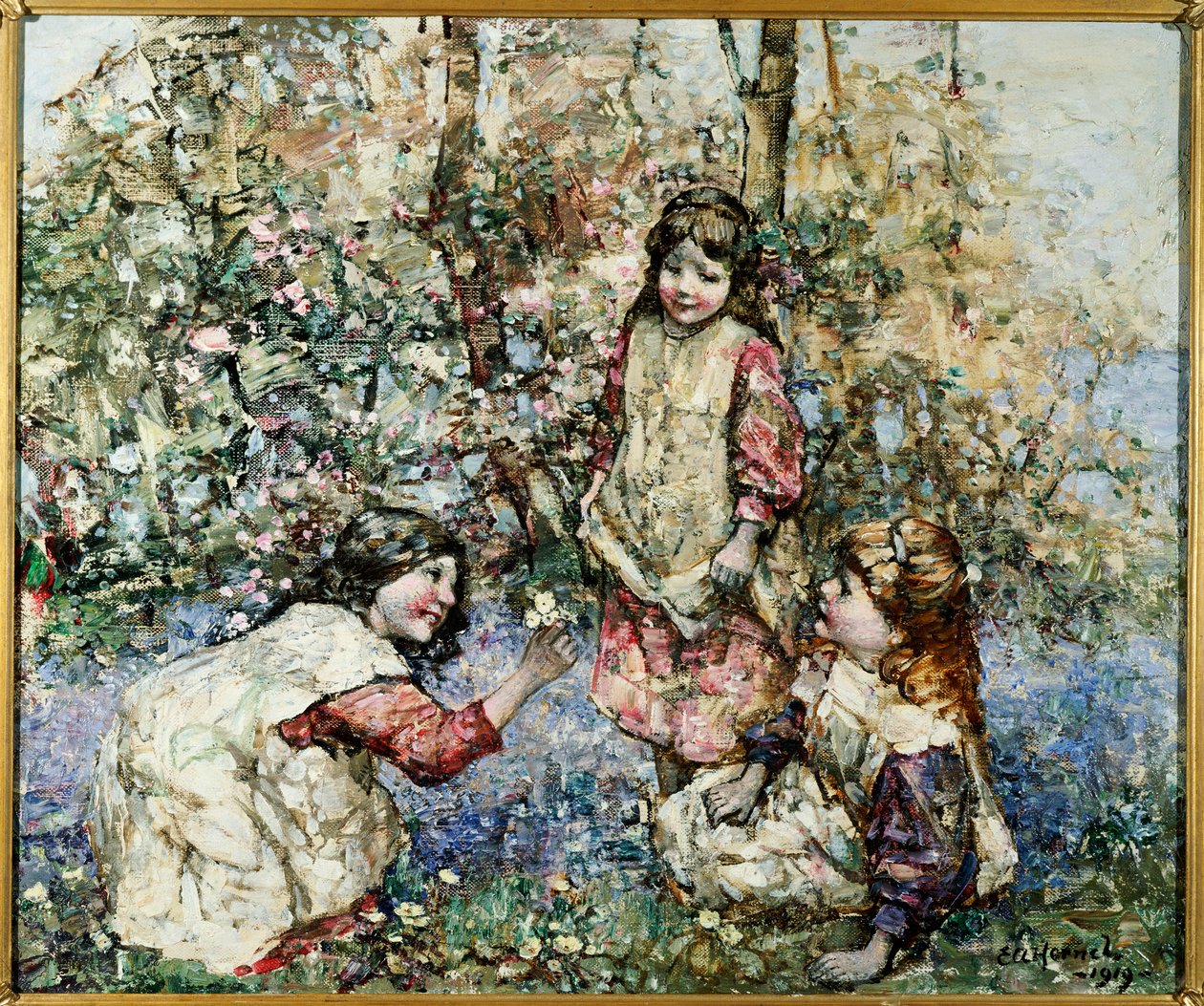Sběr petrklíčů od Edward Atkinson Hornel