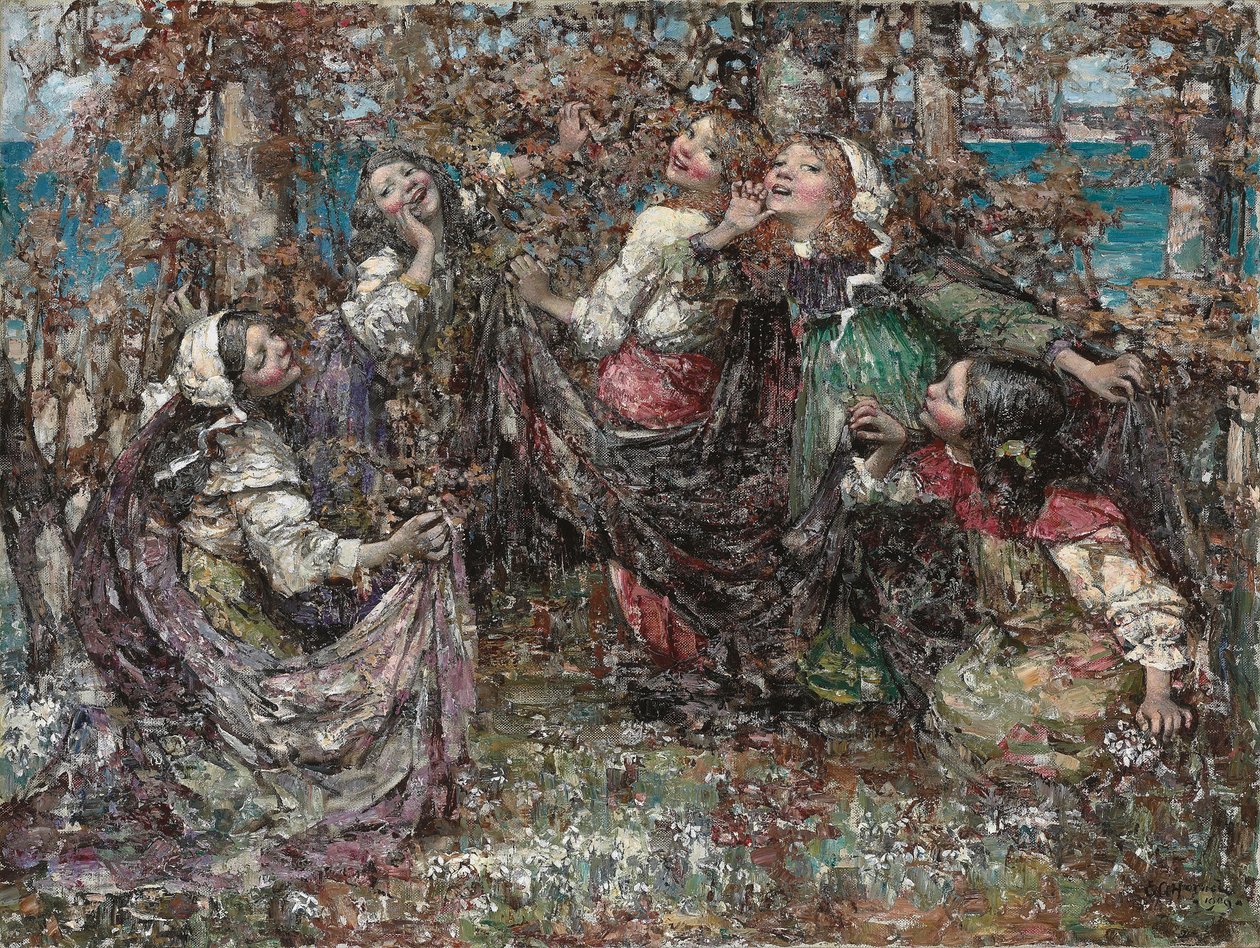 Prsten-a-Ring-a-Roses od Edward Atkinson Hornel