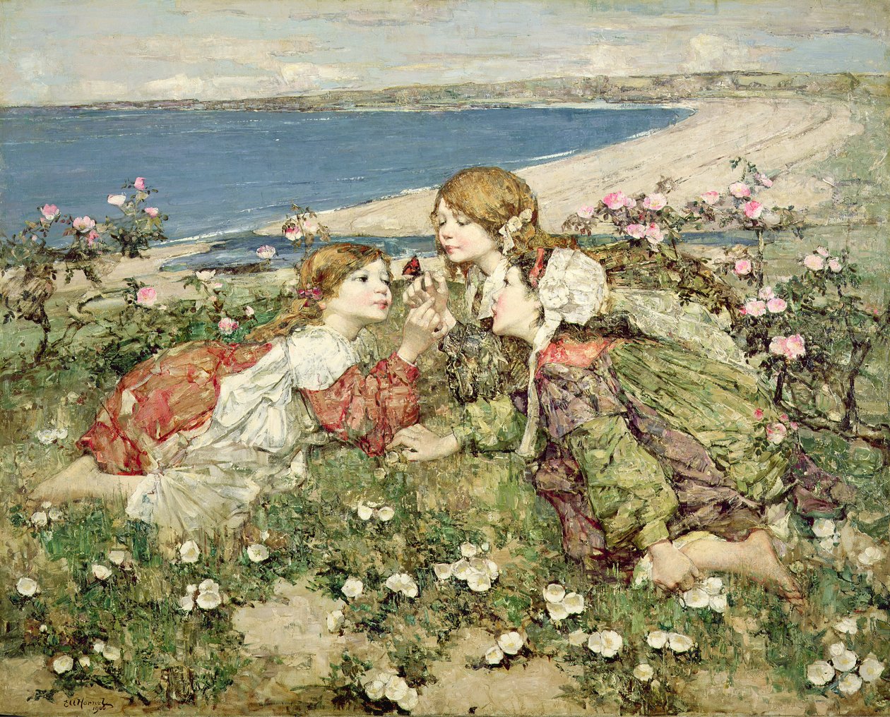Růže z mořského pobřeží od Edward Atkinson Hornel