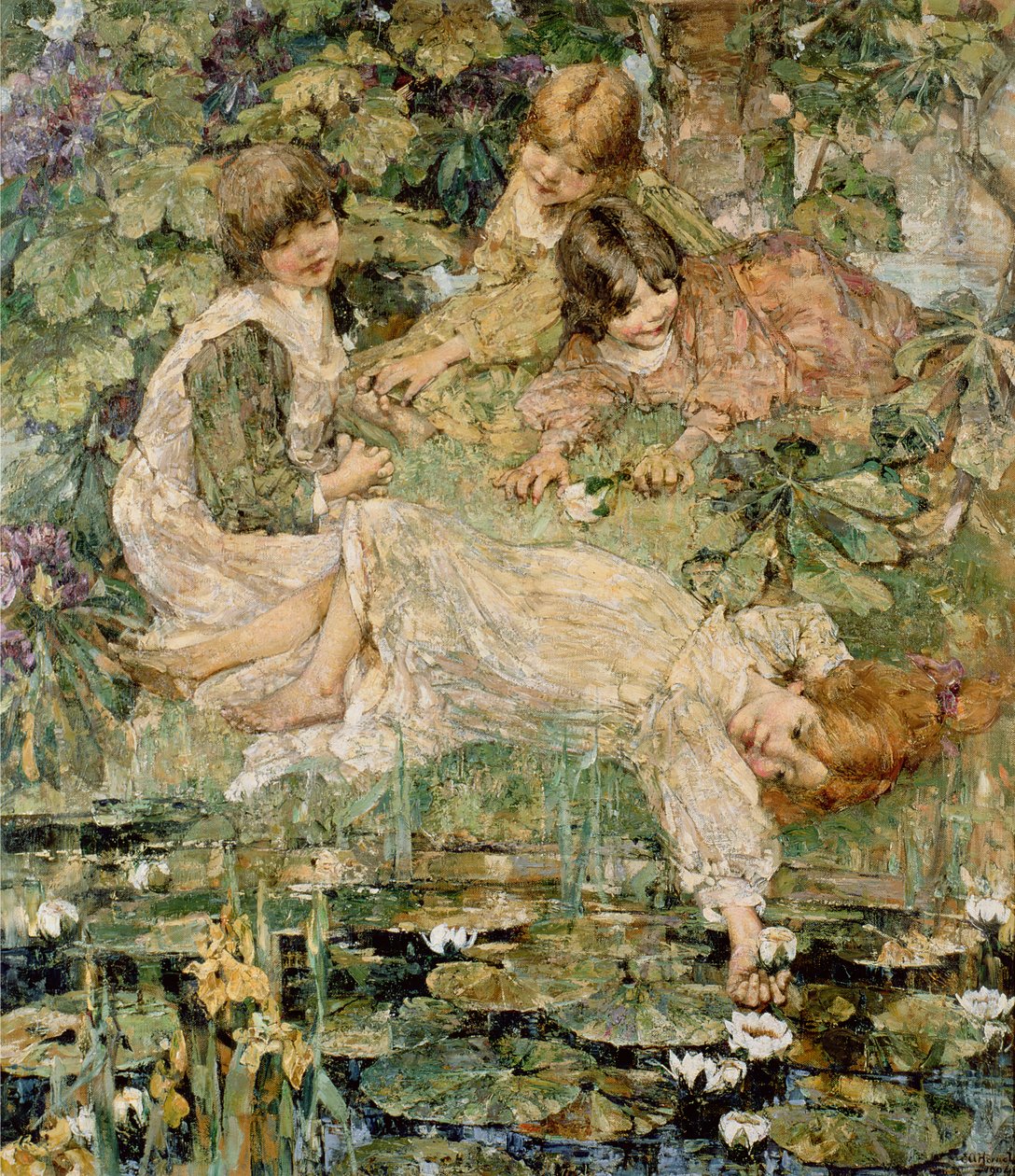 Bazén od Edward Atkinson Hornel