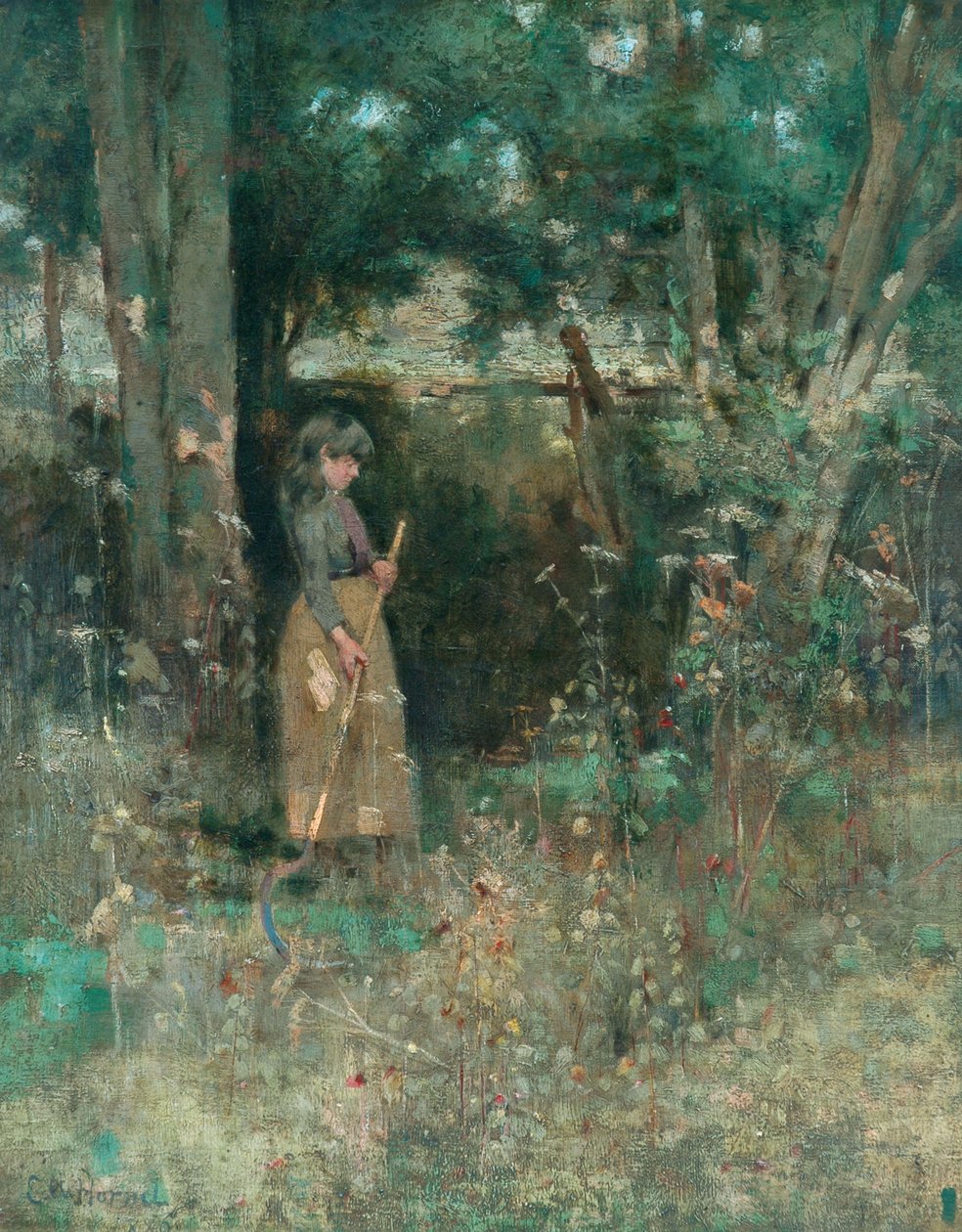 Dřevorubec od Edward Atkinson Hornel