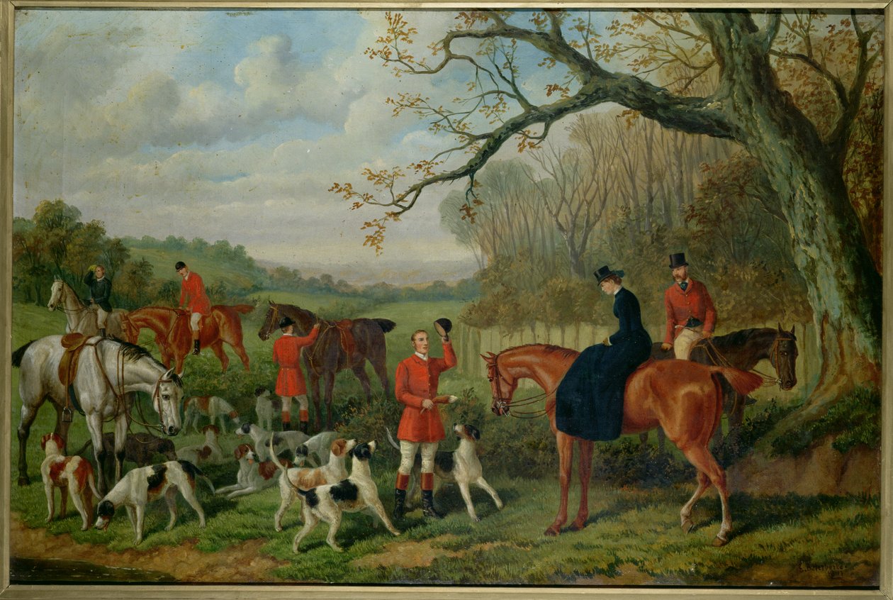 Setkání, 1881 od Edward Benjamin Herberte