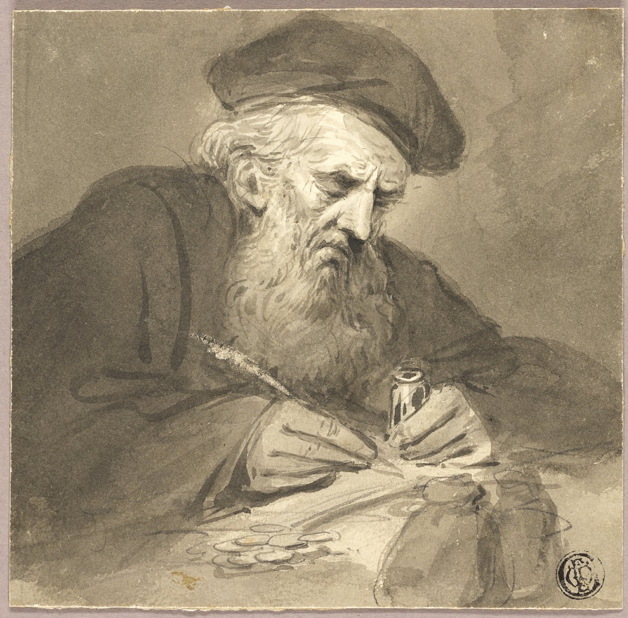 Vousatý učenec Psaní od Edward Bird