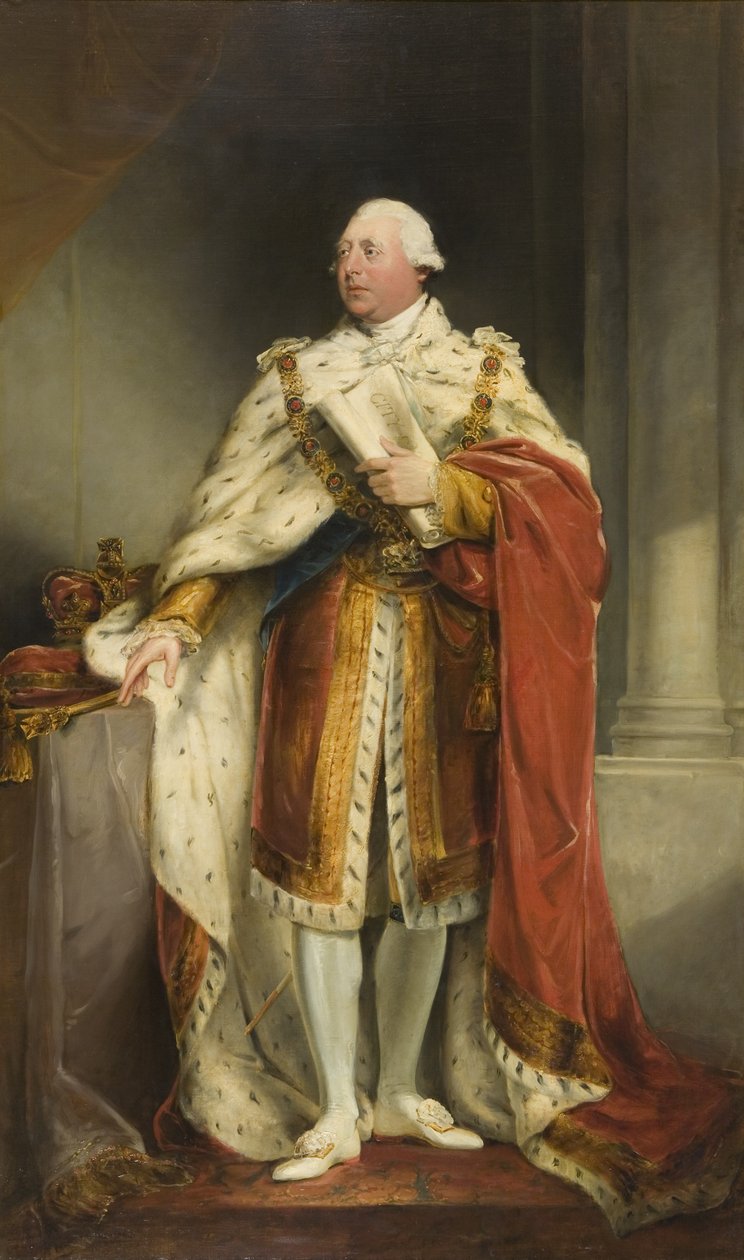 Portrét Jiřího III., kolem 1810-15 od Edward Bird