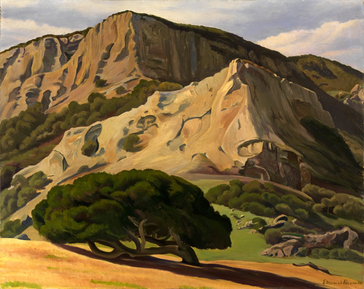 Duby a skály - San Luis Obispo, 1930. od Edward Bruce