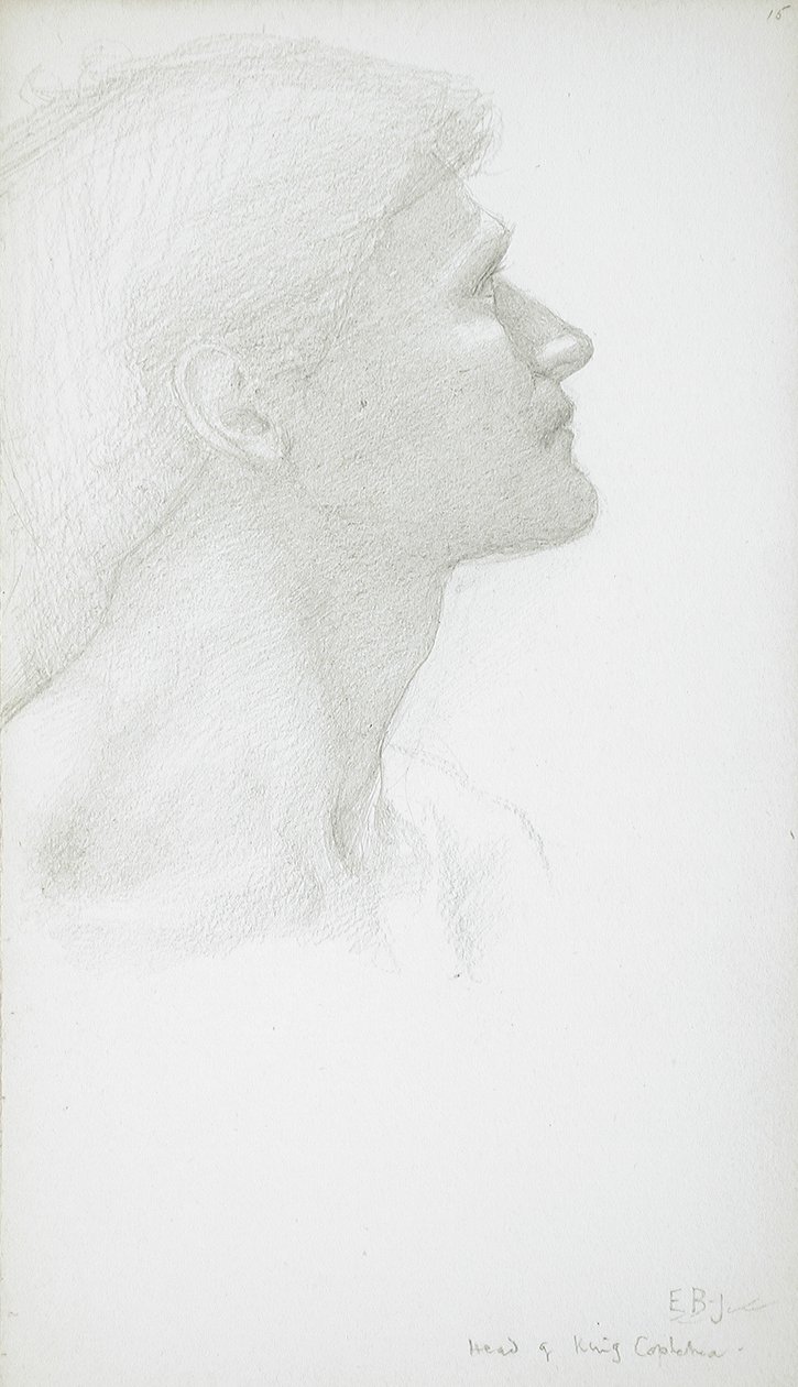 Hlava muže od Edward Burne-Jones
