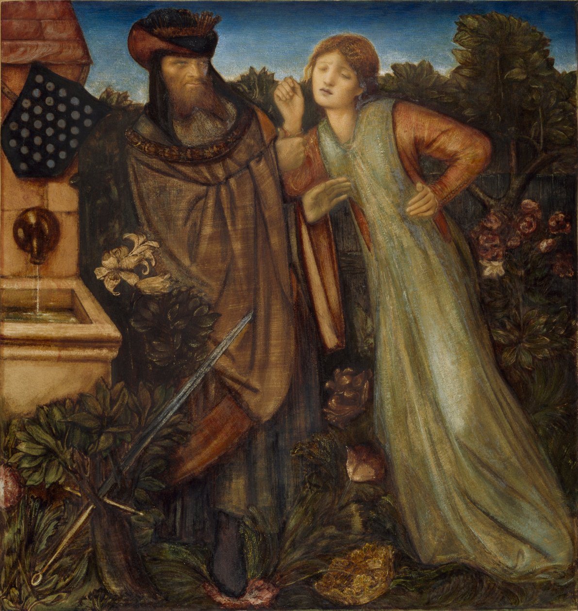 Král Mark a La Belle Iseult od Edward Burne-Jones
