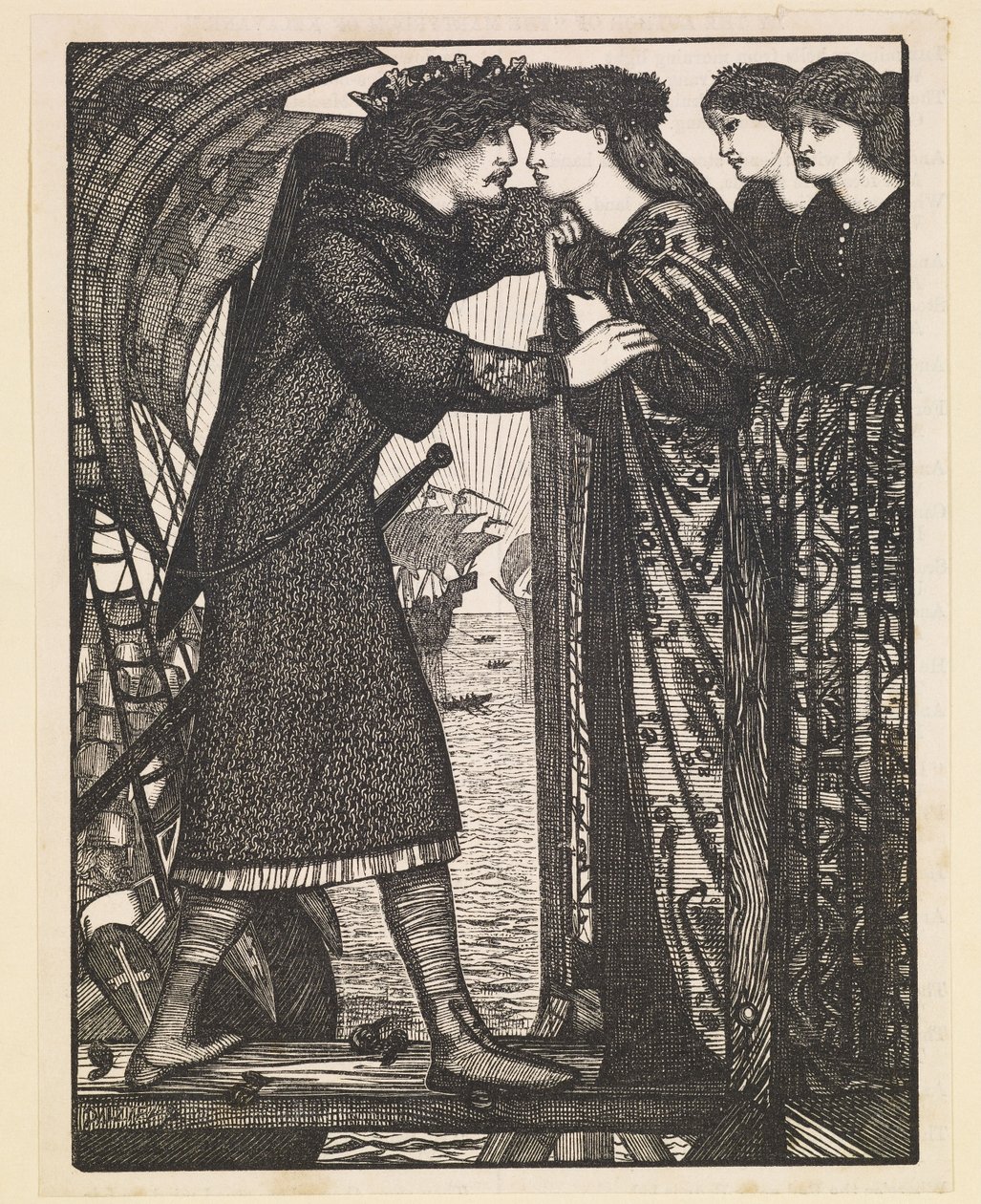 King Sigurd the Crusader - severská sága od Edward Burne Jones