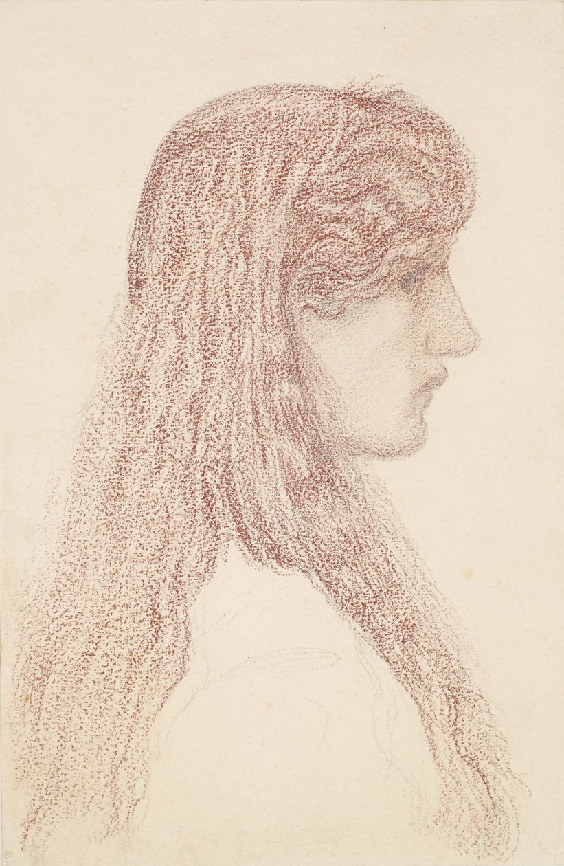 Maria Zambaco - Studie profilu od Edward Burne-Jones