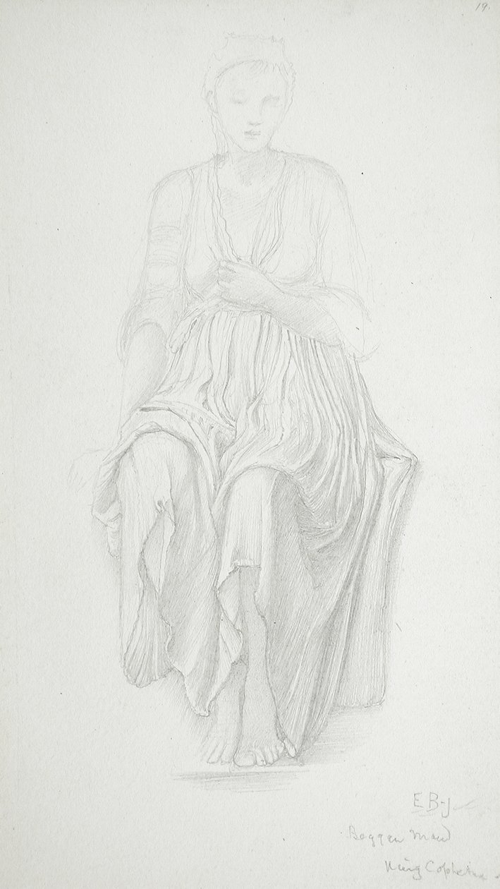 Sedící žena od Edward Burne-Jones