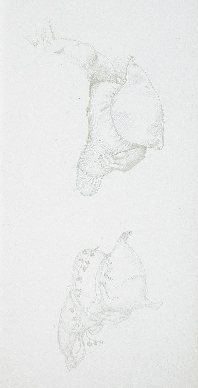 Studie o polštářích od Edward Burne-Jones