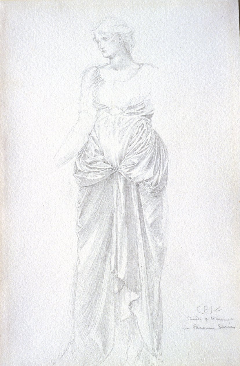 Studie Minervy od Edward Burne-Jones